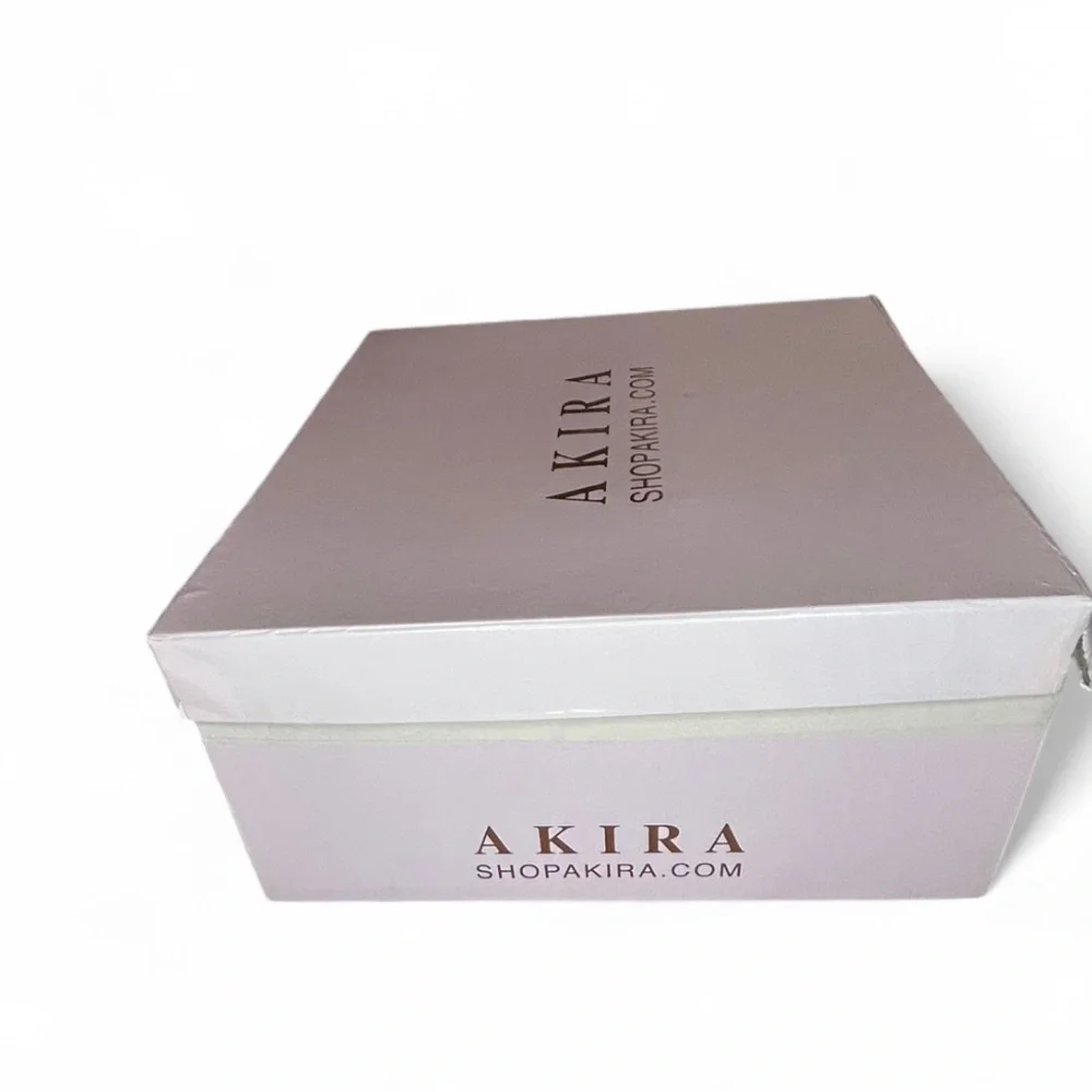 AKIRA Burgundy Over the Knee Boots with Chunky Sole and Lace-Up Design 7 NWT